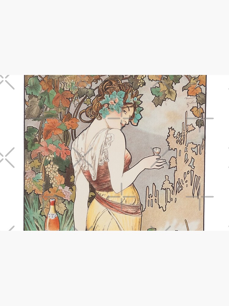 HD. Cognac Bisquit - Paris, by Alphonse Mucha (1899) HIGH DEFINITION (original colors) by mindthecherry