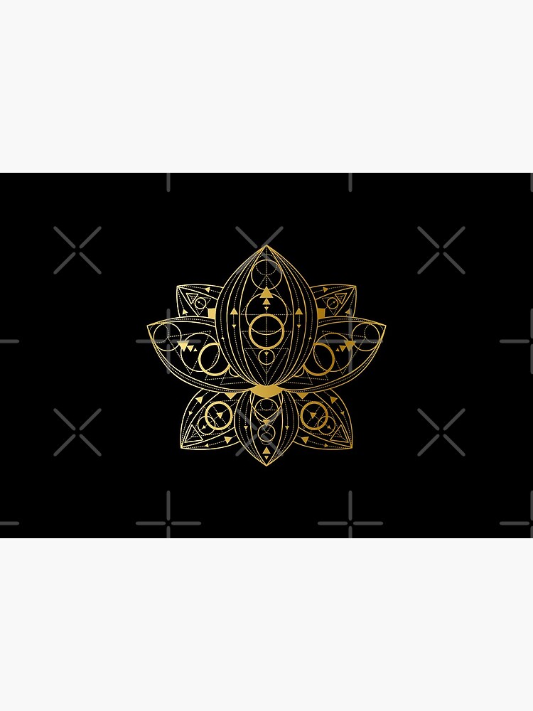 Gold Gradient Geometric Lotus Pattern by Neolithic15