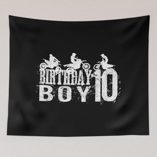 Item preview, Dirt Bike Birthday Boy 10 Years Old 10th B-day Boys Party product designed and sold by Grabitees.