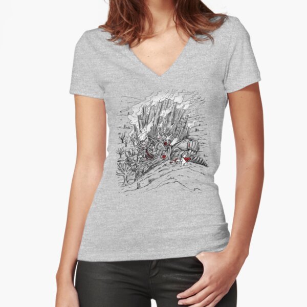 Fitted V-Neck T-Shirt