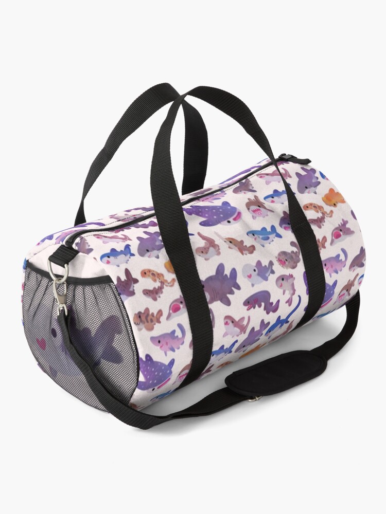 Alternate view of Shark day - pastel Duffle Bag