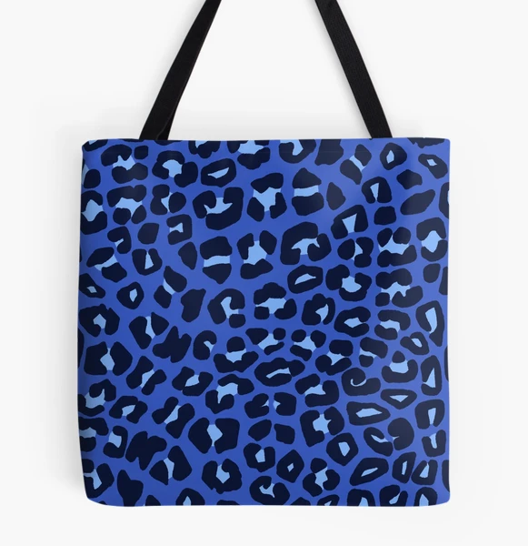 Blue Leopard Print