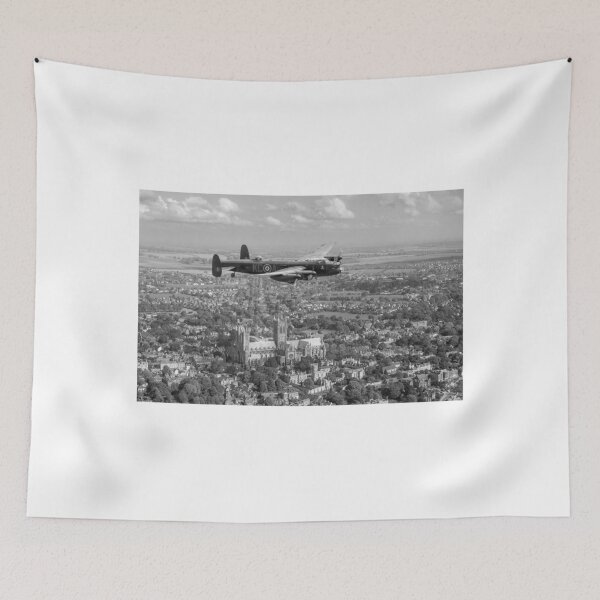 Item preview, Lancaster City of Lincoln over Lincoln B&W version designed and sold by Flight Artworks.