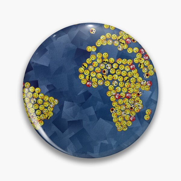 Item preview, The Emoji World Map designed and sold by FantasySkyArt.