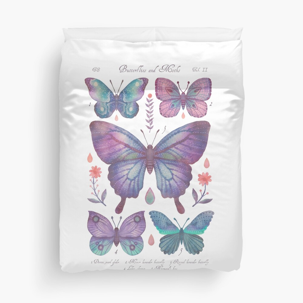 Butterflies and Moths Tab.II Duvet Cover