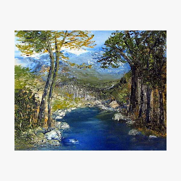 Where the river flows Photographic Print