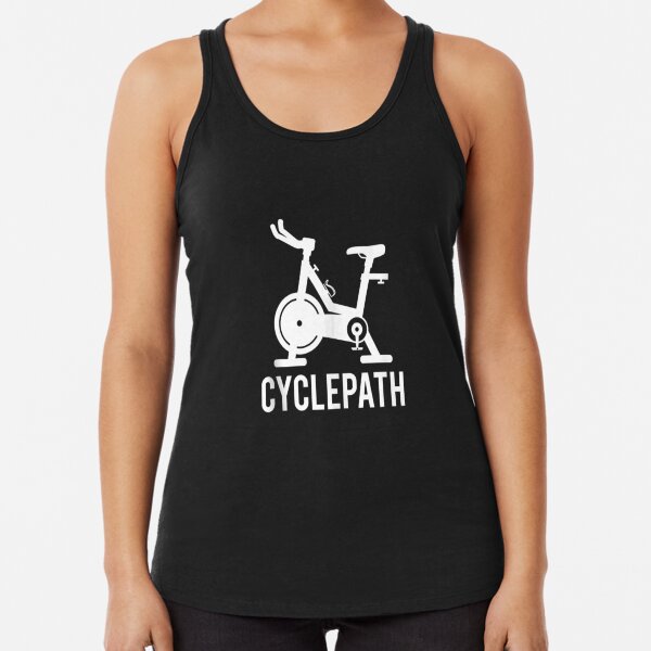 Cyclepath Love Spin Funny Workout Pun Gym Spinning Class Tank Top