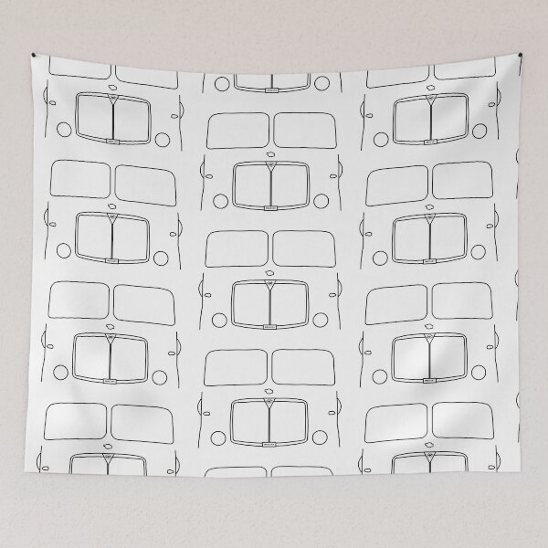 Item preview, Vintage 1950s AEC Mercury lorry black outline graphic designed and sold by soitwouldseem.