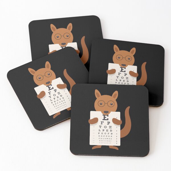Item preview, kangaroo eye chart  designed and sold by pirminio.