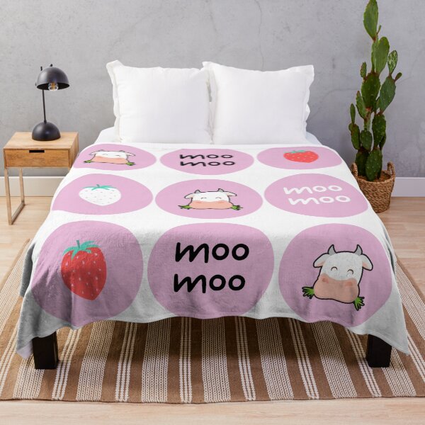 Item preview, Strawberry Cow Pattern - Moo designed and sold by SunsetApple.