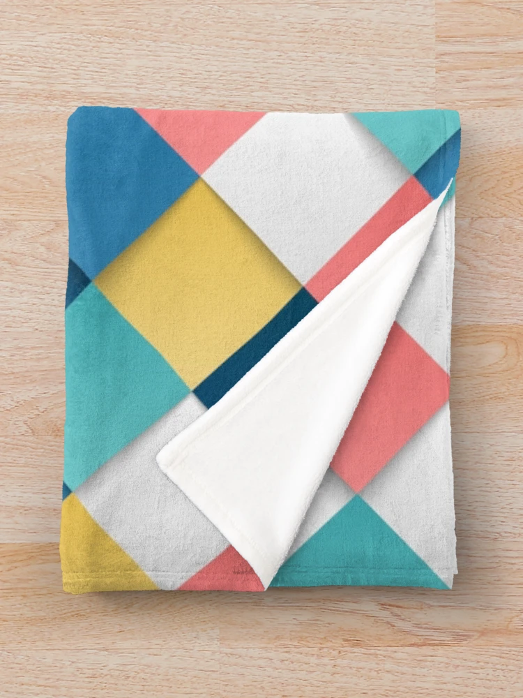 Thumbnail 3 of 6, Throw Blanket, Colorful Geometric Pattern designed and sold by Raju Nandaniya.