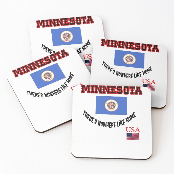 Item preview, Minnesota There's Nowhere Like Home Usa Flag Favorite State Workout Gift Ideas T Shirts designed and sold by mygiftideas.