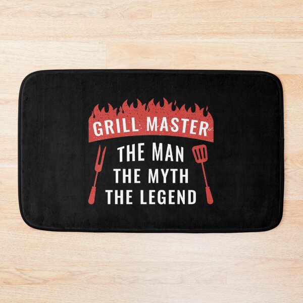 Item preview, Grill Master The Man The Myth The Legend Father / Birthday Gift Funny BBQ Chef Apron Black designed and sold by MalikaBela.