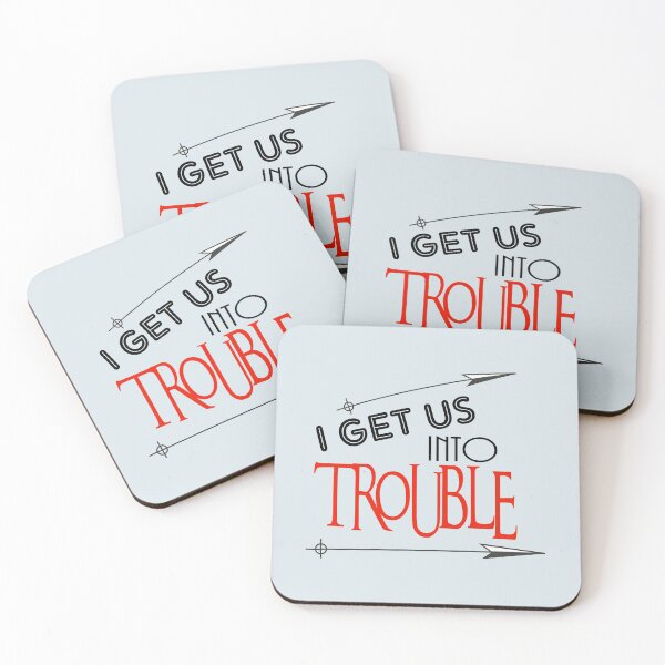 Item preview, I Get Us Into Trouble, Best Friend Shirt Set, Cute funny tanks, Trouble Shirts, Friend Shirts, Funny Best Friend Shirts, Best Friends, Matching Tank tops, Friend Tank tops. designed and sold by Mode Tees.
