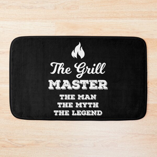 Item preview, Grill Master The Man The Myth The Legend Father / Birthday Gift Funny BBQ Chef Apron Black designed and sold by MalikaBela.
