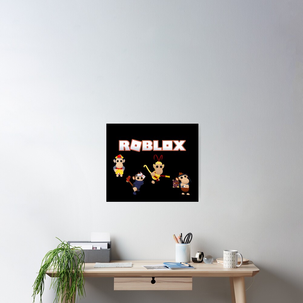 Roblox Face Mask Monkeys Poster By T Shirt Designs Redbubble - roblox skin face masks redbubble