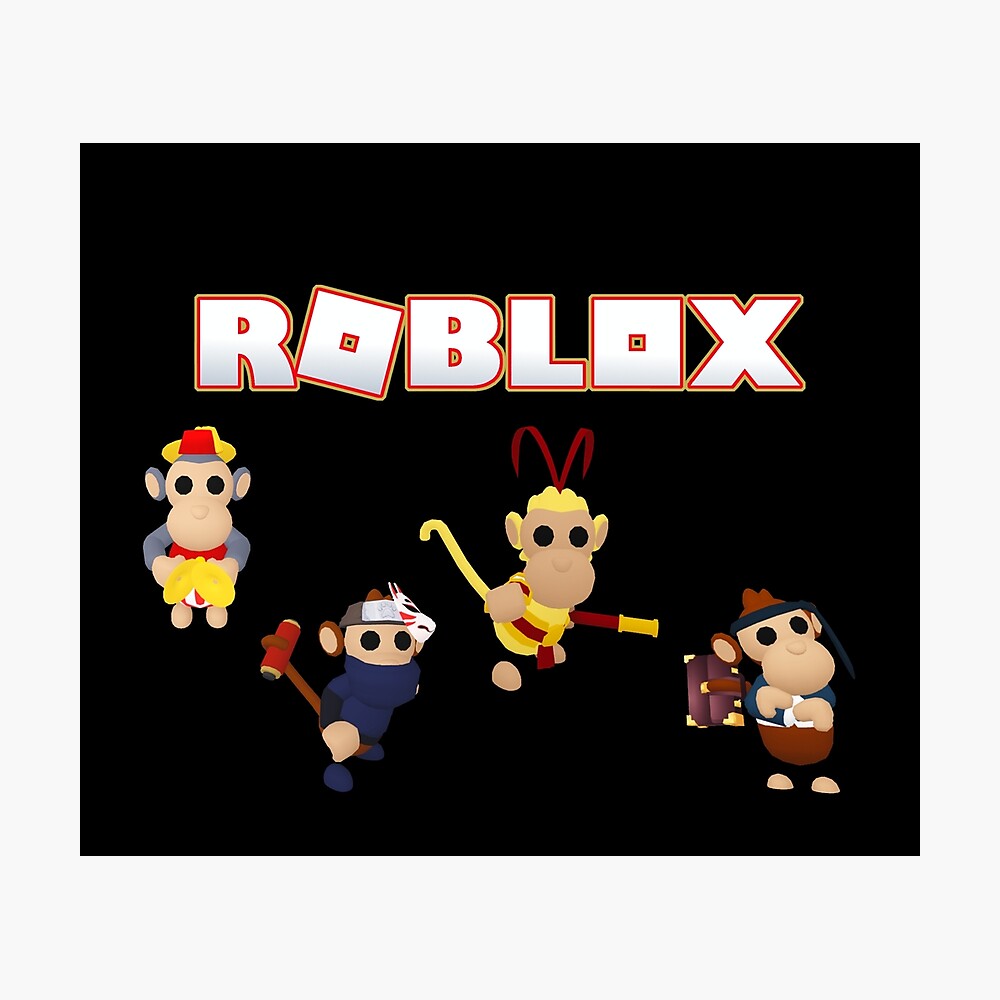 Roblox Face Mask Monkeys Poster By T Shirt Designs Redbubble - roblox animated faces