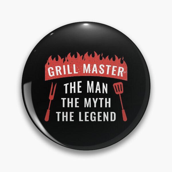 Item preview, Grill Master The Man The Myth The Legend Father / Birthday Gift Funny BBQ Chef Apron Black designed and sold by MalikaBela.