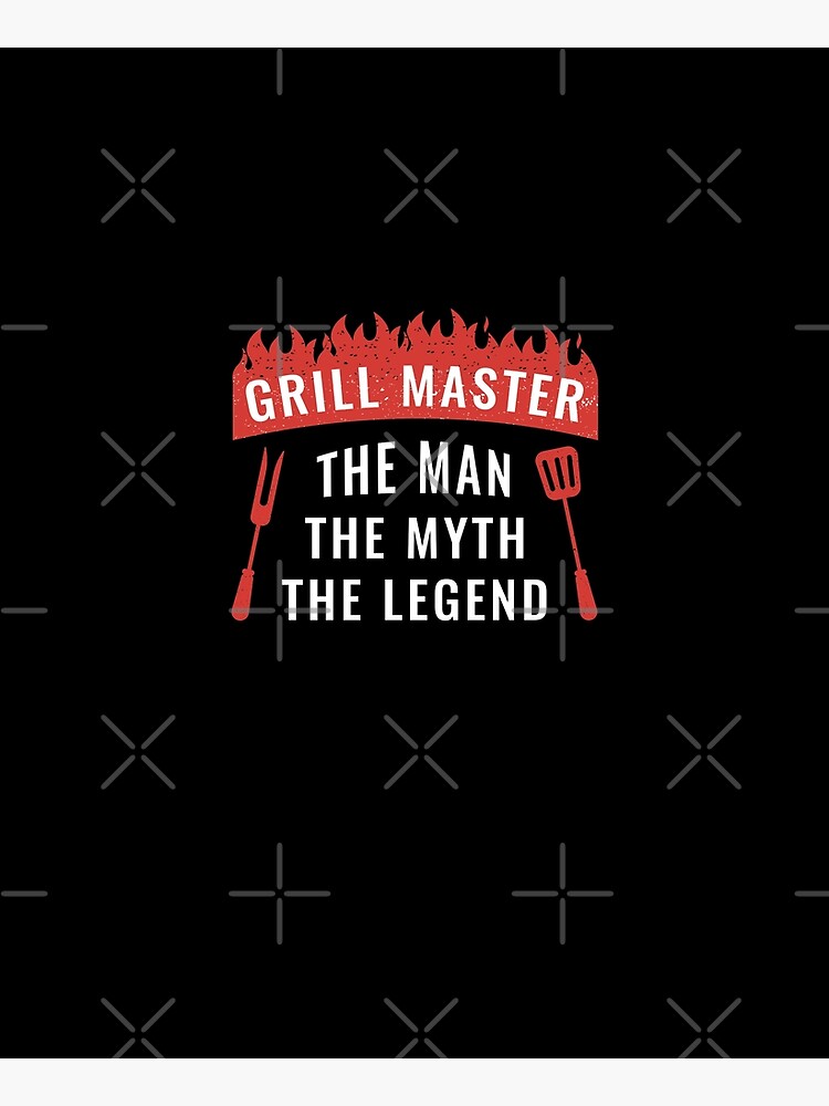 Grll Master BBQ Chef Schort The Man The Myth The Legend Funny | Etsy