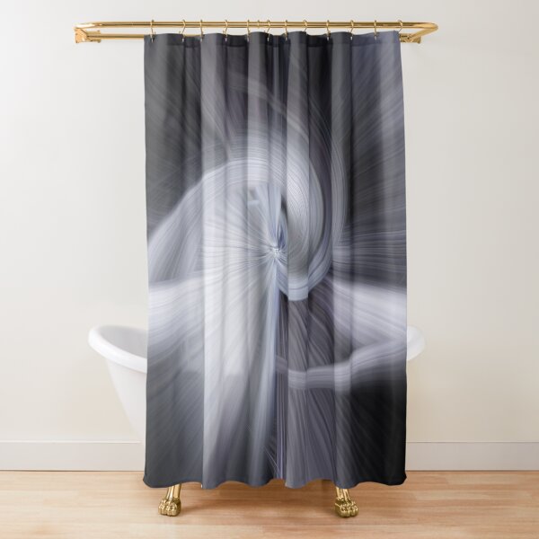 Comfortable silence Shower Curtain