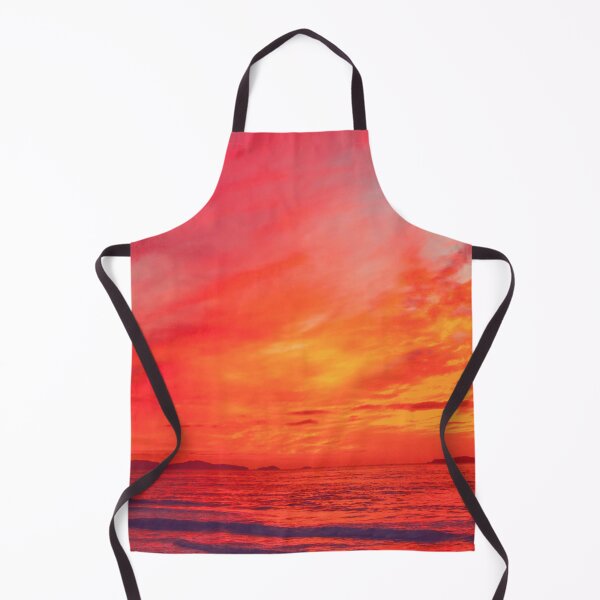 Item preview, Red sunset ocean landscape nature designed and sold by Endless Drive FM.
