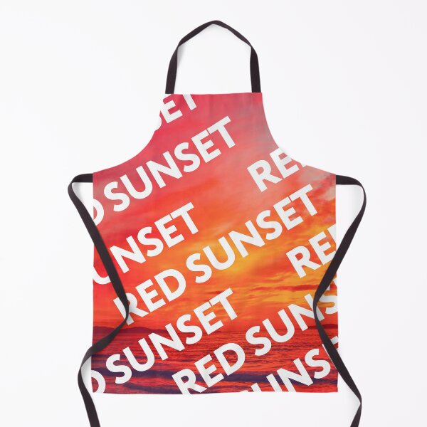 Item preview, Red typography sunset ocean landscape nature designed and sold by Endless Drive FM.