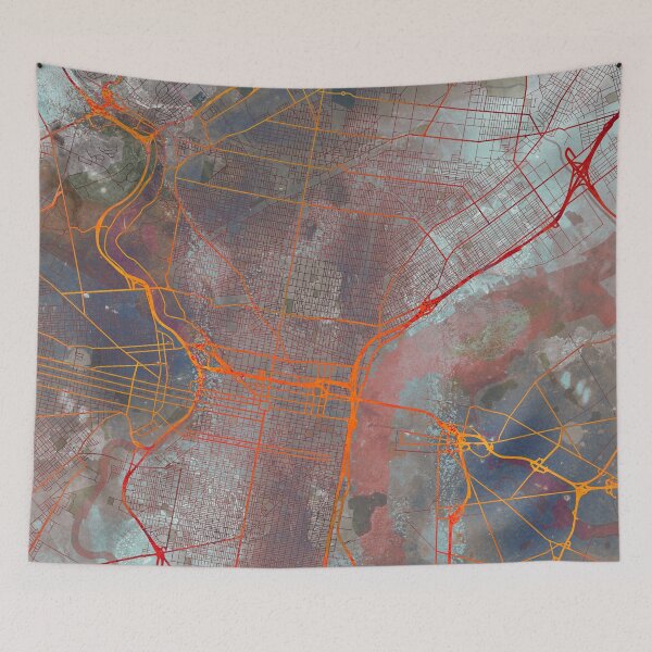 Item preview, Philadelphia Pennsylvania Street Map Urban designed and sold by IvonDesign.