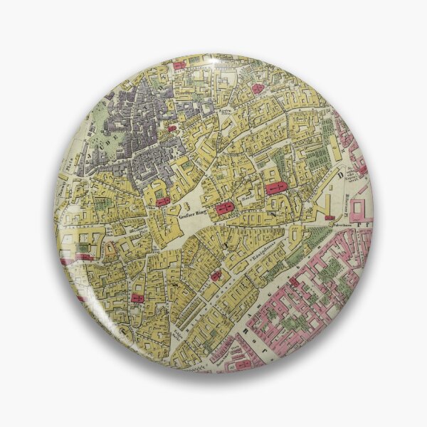 Item preview, Vintage Map of Prague Czech Republic (1845) designed and sold by BravuraMedia.