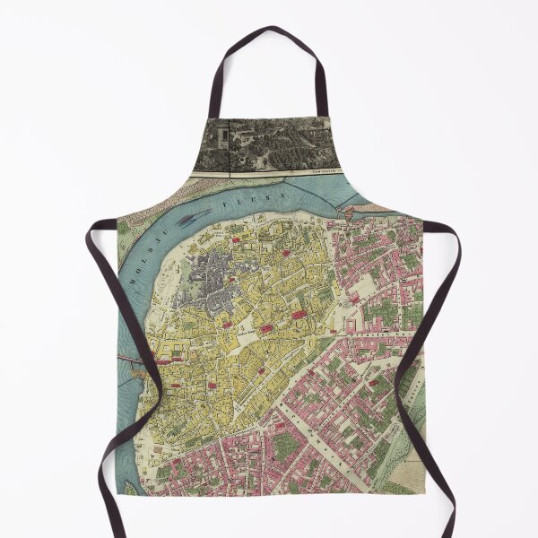 Item preview, Vintage Map of Prague Czech Republic (1845) designed and sold by BravuraMedia.