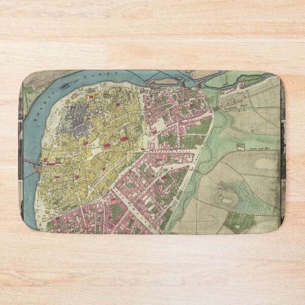 Item preview, Vintage Map of Prague Czech Republic (1845) designed and sold by BravuraMedia.