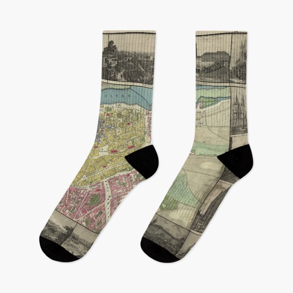 Item preview, Vintage Map of Prague Czech Republic (1845) designed and sold by BravuraMedia.