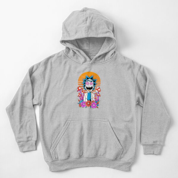 Rick Sanchez Trippy Scientist Kids Pullover Hoodie