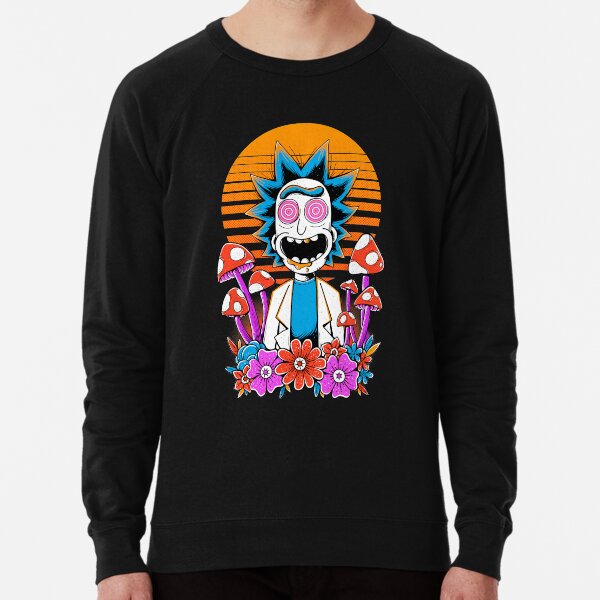 Rick Sanchez Trippy Scientist Lightweight Sweatshirt