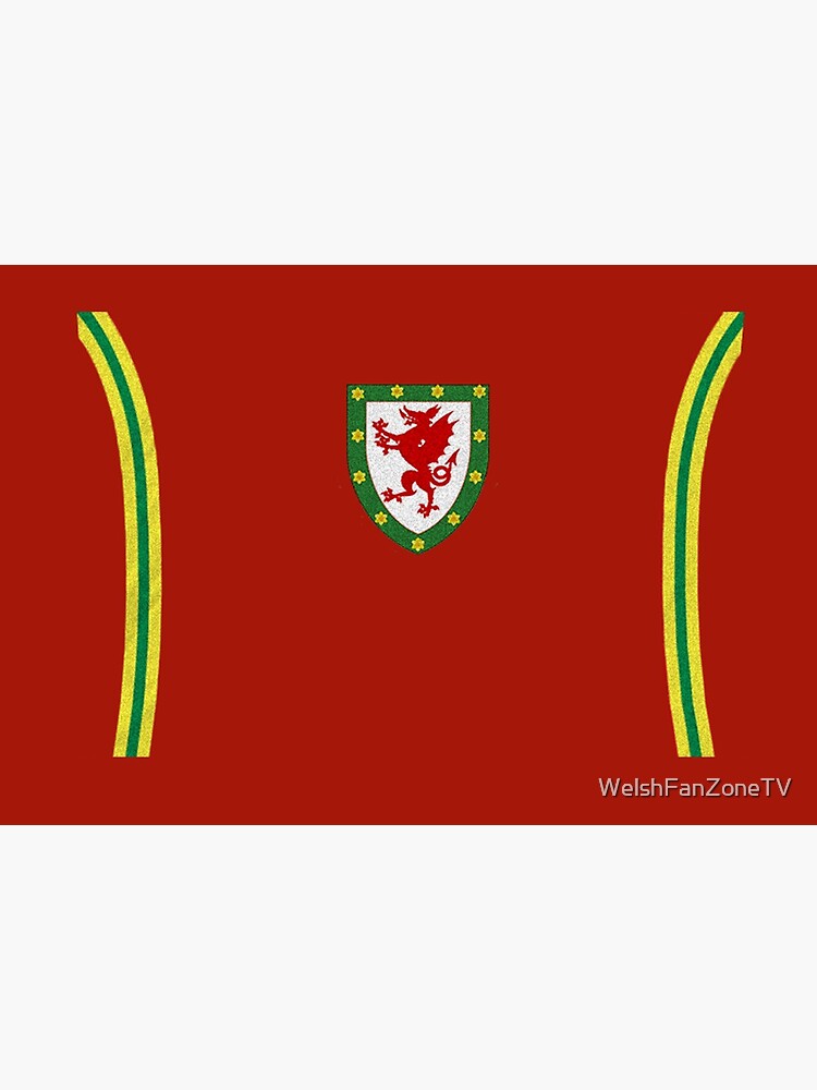 Mask in the style of the famous Welsh kit by WelshFanZoneTV