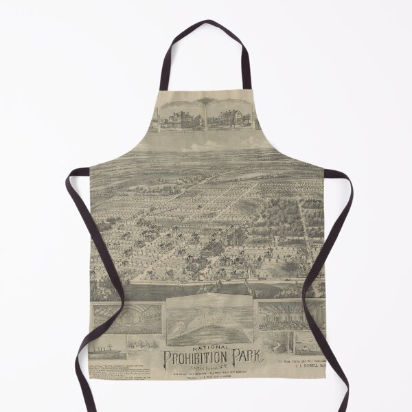 Item preview, Vintage Map of Prohibition Park (1898) designed and sold by BravuraMedia.
