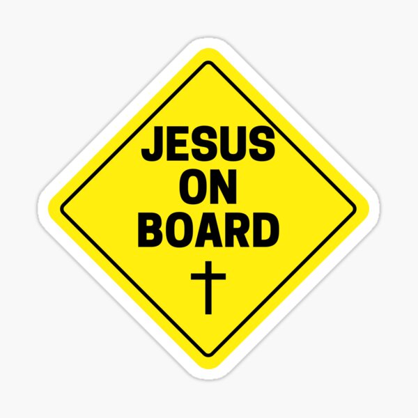 Jesus On Board Sticker