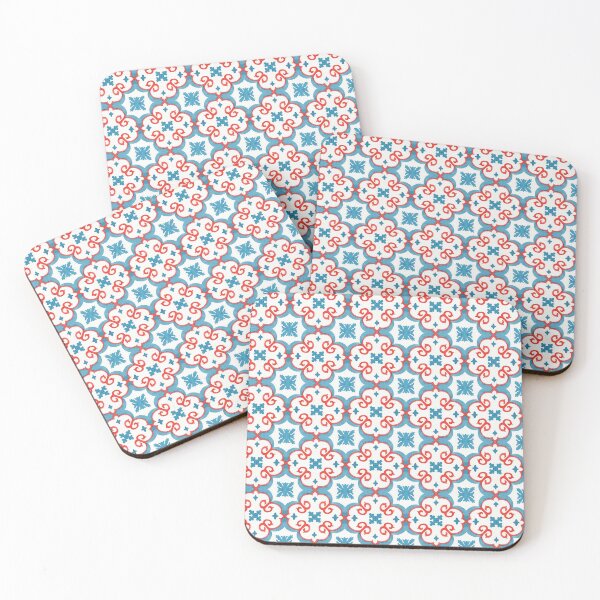 Item preview, Red and Blue Watercolor Moroccan  designed and sold by ToniaKroeger.