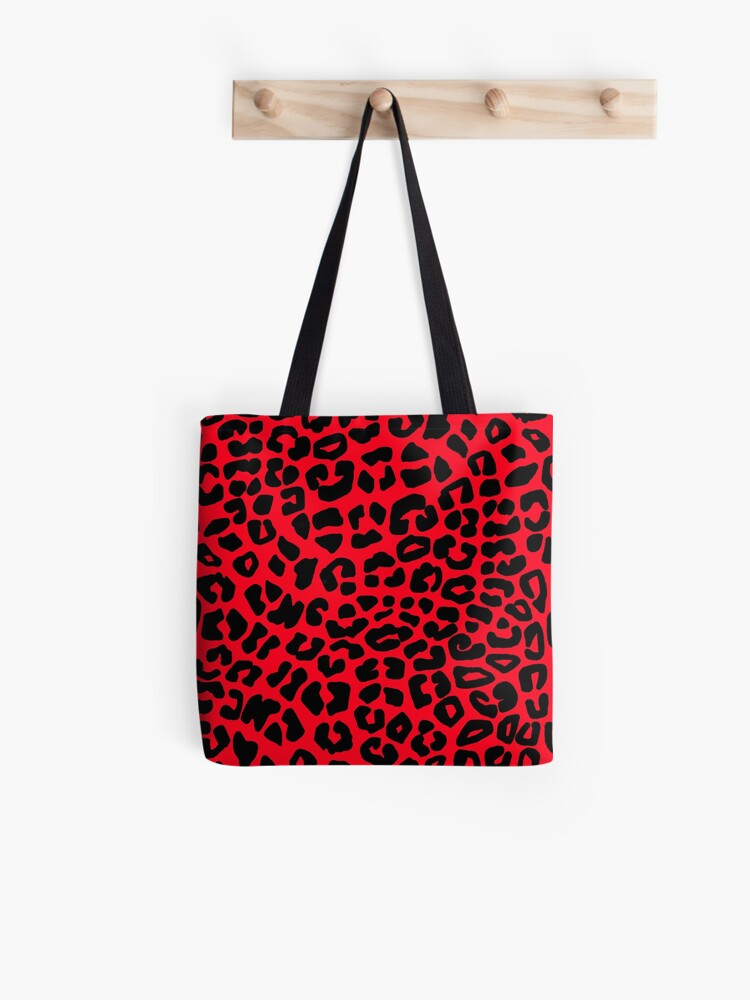 red leopard print bag