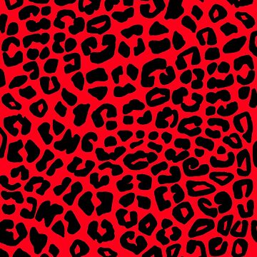 Red and black leopard cheap print dress