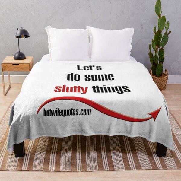 Artikelvorschau, Let's do some slutty things entworfen und verkauft von hotwifequotes.