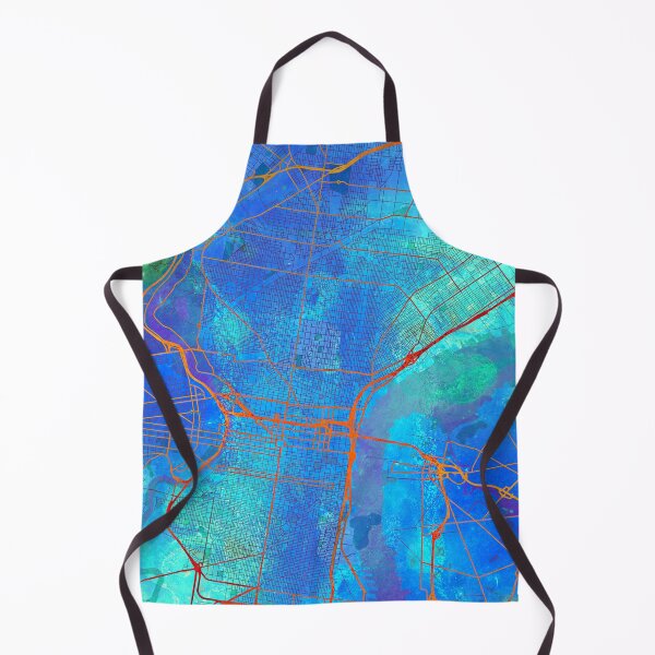 Item preview, Philadelphia Pennsylvania Street Map Blue Lagoon designed and sold by IvonDesign.