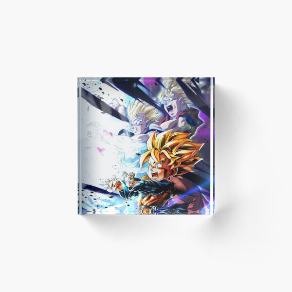 Dragon Ball Acrylic Blocks Redbubble - goku ssj3 purple sprite roblox