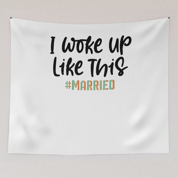 Item preview, I Woke Up Like This, #married, Honeymoon Shirts for Couples ,Honeymoon Shirt designed and sold by Noussairox.