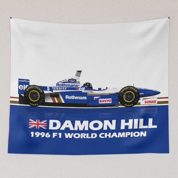 Item preview, Williams FW18 - Damon Hill - Big Colour Text designed and sold by JageOwen.