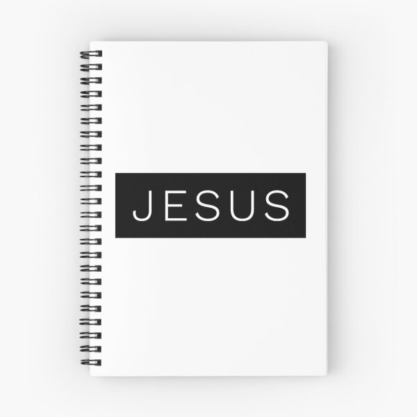 Item preview, Jesus in Thin White Bold Letters and Black Square Background designed and sold by bugtalk.