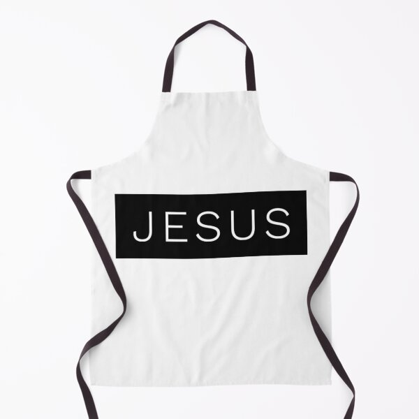 Item preview, Jesus in Thin White Bold Letters and Black Square Background designed and sold by bugtalk.