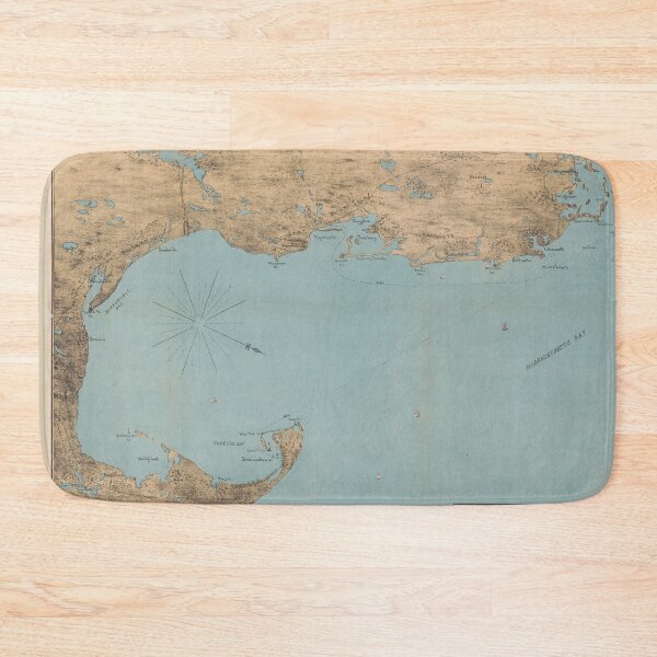 Item preview, Vintage Map of Provincetown to Boston MA (1879) designed and sold by BravuraMedia.