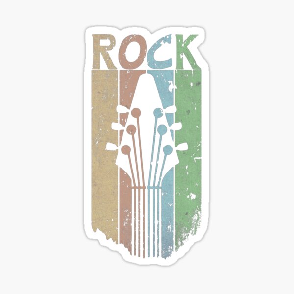 Artikel-Vorschau von Rockgitarre - Ausgewaschene Farben, designt und verkauft von Langadune.
