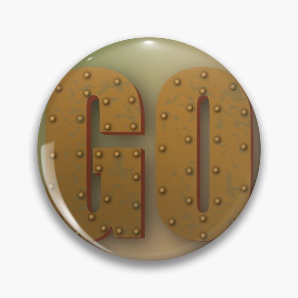 Item preview, the word Gold with rivets. From old metal. On a yellow - green blurred background designed and sold by Svetaslavna.