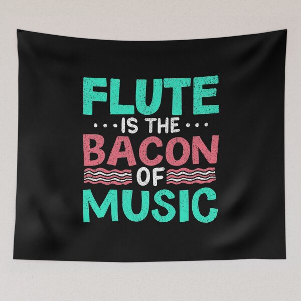 Item preview, Flute Is The Bacon Of Music Musical Musician Gift designed and sold by haselshirt.